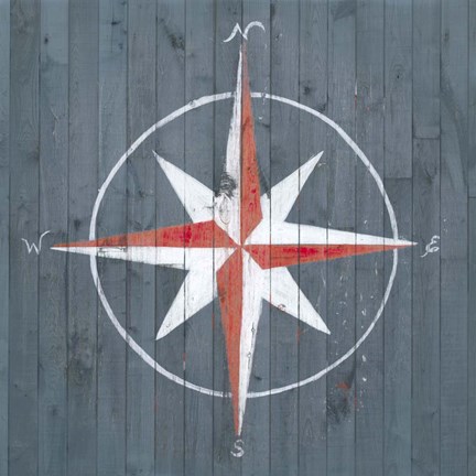 Framed Nautical Plank III Print