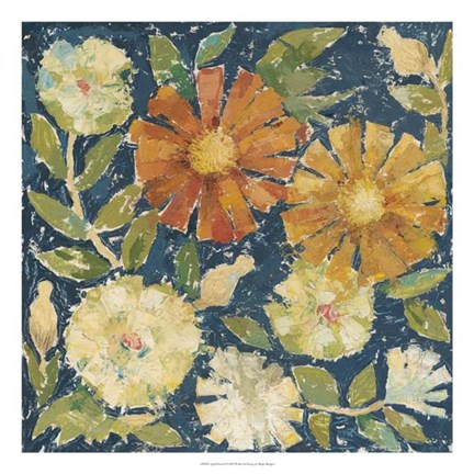 Framed April Flowers I Print