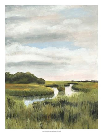 Framed Marsh Landscapes I Print
