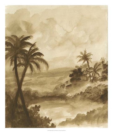 Framed British Tropics I Print