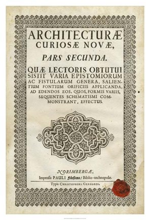 Framed Embossed Bookplate Print