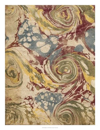 Framed Marbleized I Print