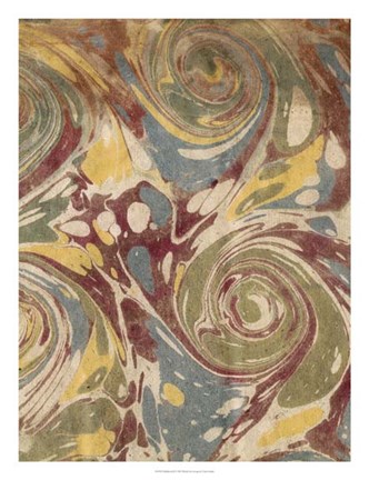 Framed Marbleized II Print