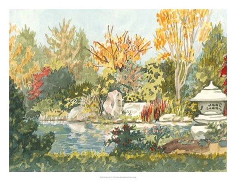 Framed Plein Air Garden IV Print