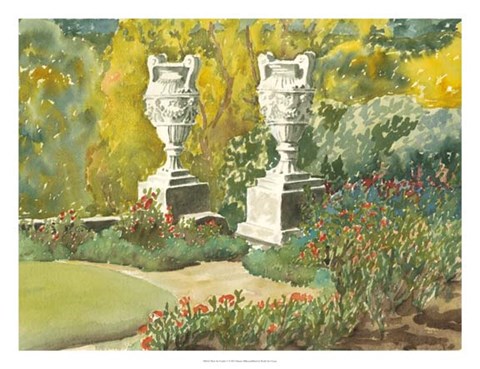 Framed Plein Air Garden V Print