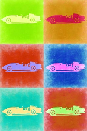 Framed Classic Ferrari Pop Art 2 Print