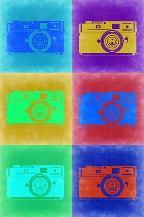 Framed Camera Pop Art 2 Print