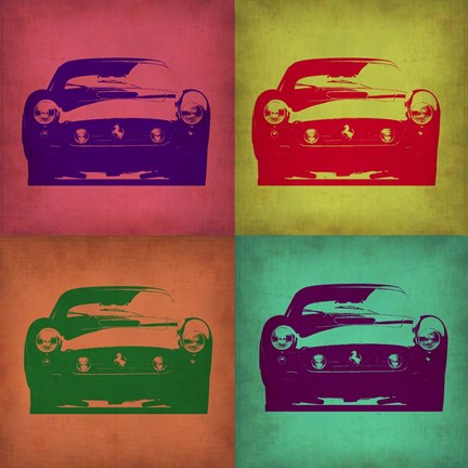 Framed Ferrari Pop Art 1 Print