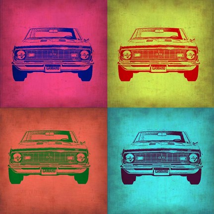 Framed Chevy Camaro Pop Art 1 Print