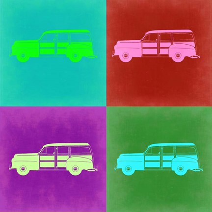 Framed Ford Woody Pop Art 2 Print