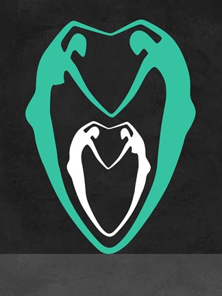 Framed Green heart Print