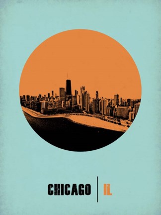 Framed Chicago Circle 1 Print