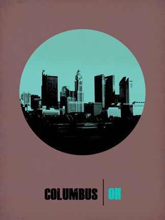 Framed Columbus Circle 2 Print