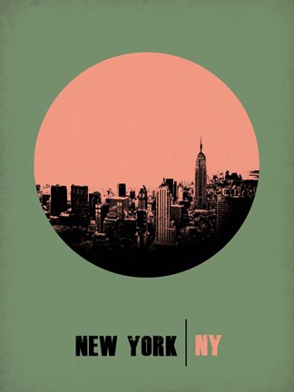 Framed New York Circle 1 Print