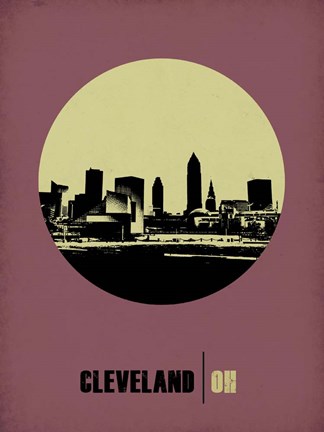 Framed Cleveland Circle 1 Print