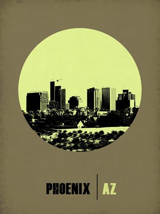 Framed Phoenix Circle 1 Print