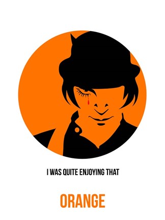 Framed Orange 1 Print