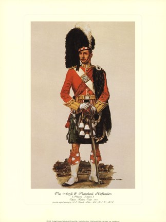 Framed Argyll &amp; Sutherland Highlanders Print