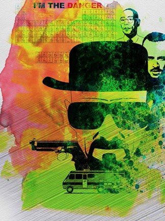 Framed Heisenberg Watercolor Print