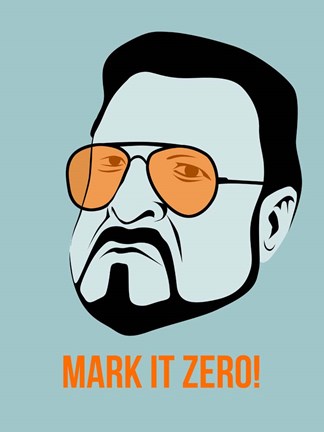 Framed Mark it Zero 1 Print