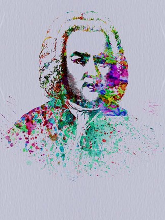 Framed Bach Watercolor Print