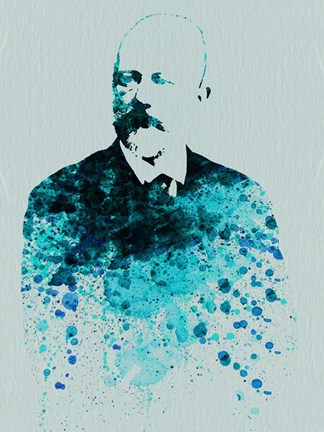 Framed Tchaikovsky Watercolor Print