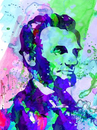 Framed Lincoln Watercolor Print