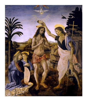 Framed Baptism of Christ Print