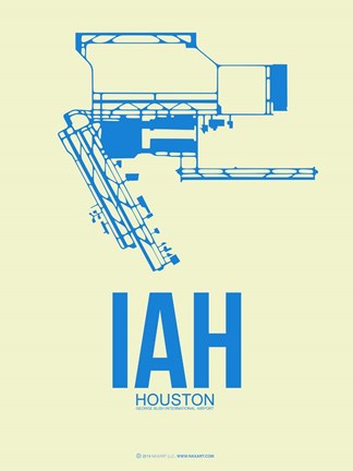 Framed IAH Houston Airport 3 Print