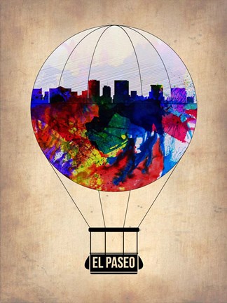 Framed El Paseo Air Balloon Print