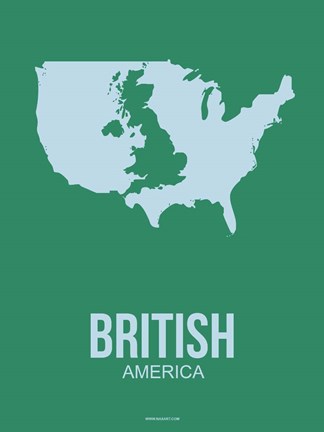 Framed British America 3 Print