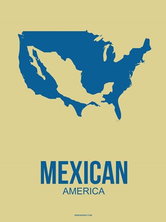 Framed Mexican America 3 Print