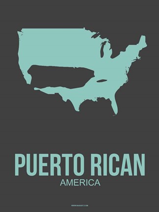 Framed Puerto Rican America 2 Print