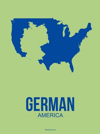 Framed German America 1 Print