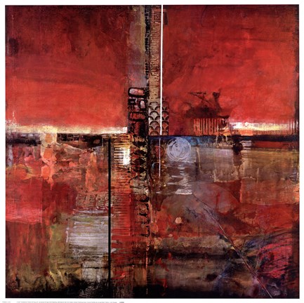 Framed Fireline II Print