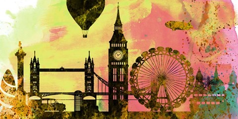 Framed London City Skyline Print