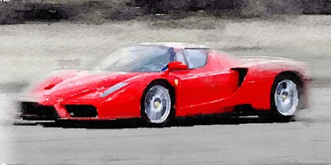 Framed 2002 Ferrari Enzo Print