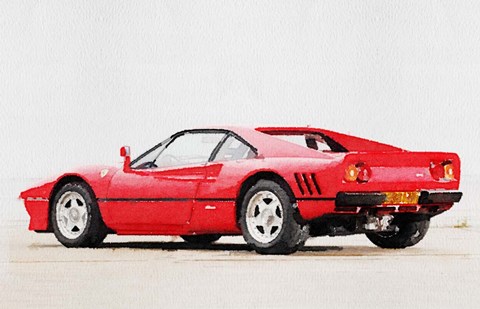 Framed 1980 Ferrari 288 GTO Print