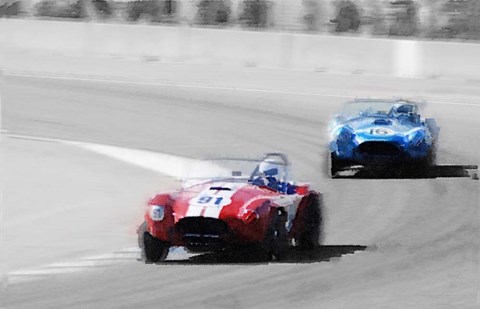 Framed AC Cobra Racing Monterey Print