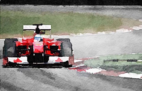 Framed Ferrari F1 on Track Print