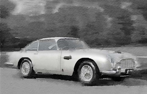Framed Aston Martin DB5 Print