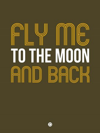 Framed Fly Me To The Moon And Back Print