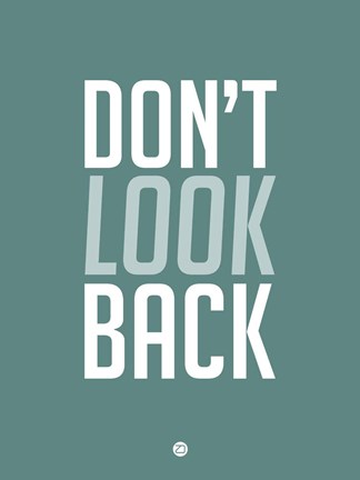Framed Don&#39;t Look Back 2 Print