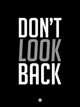 Framed Don&#39;t Look Back 3 Print