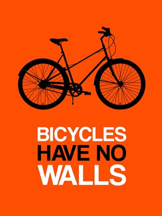 Framed Bicycles Have No Walls 1 Print