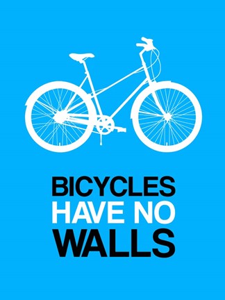 Framed Bicycles Have No Walls 2 Print