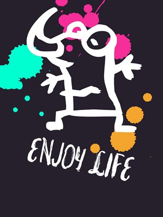 Framed Enjoy Life 2 Print