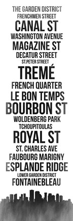 Framed Streets of New Orleans 3 Print