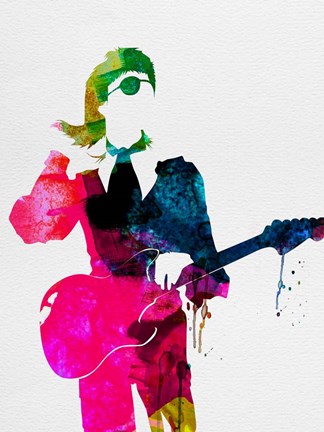 Framed David Watercolor Print