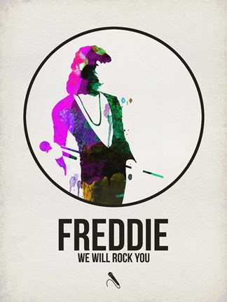 Framed Freddie Watercolor Print